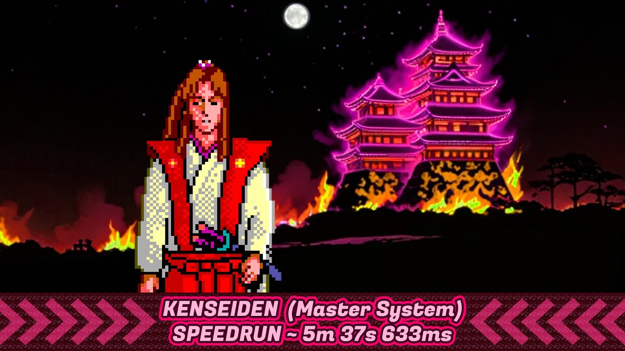Kenseiden - Master System (SMS) - Speedrun [Any%] 5m 37s 633ms