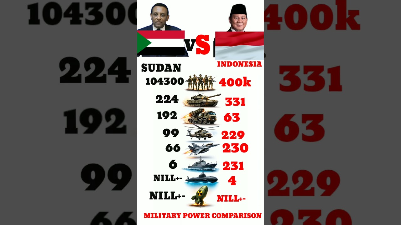 Who Is Stronger in 2026? | Sudan vs Indonesia Military Power