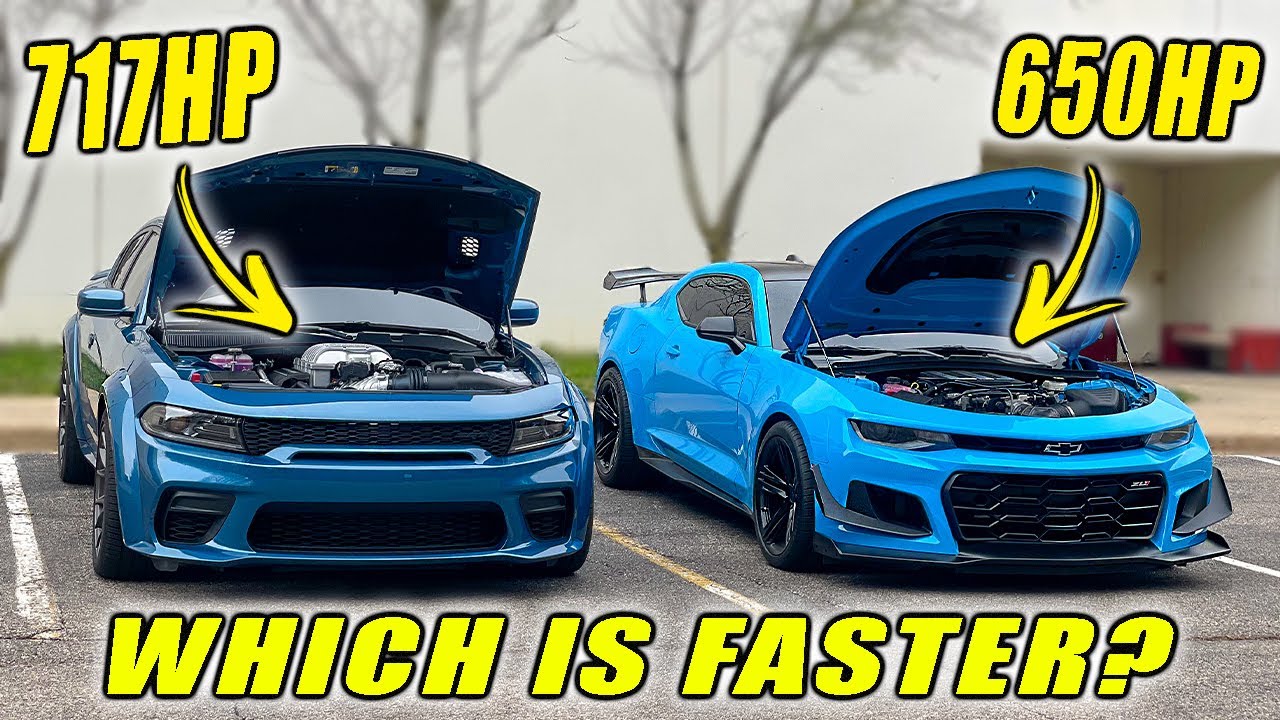 ГОНКА CHARGER HELLCAT ПРОТИВ CAMARO ZL1!