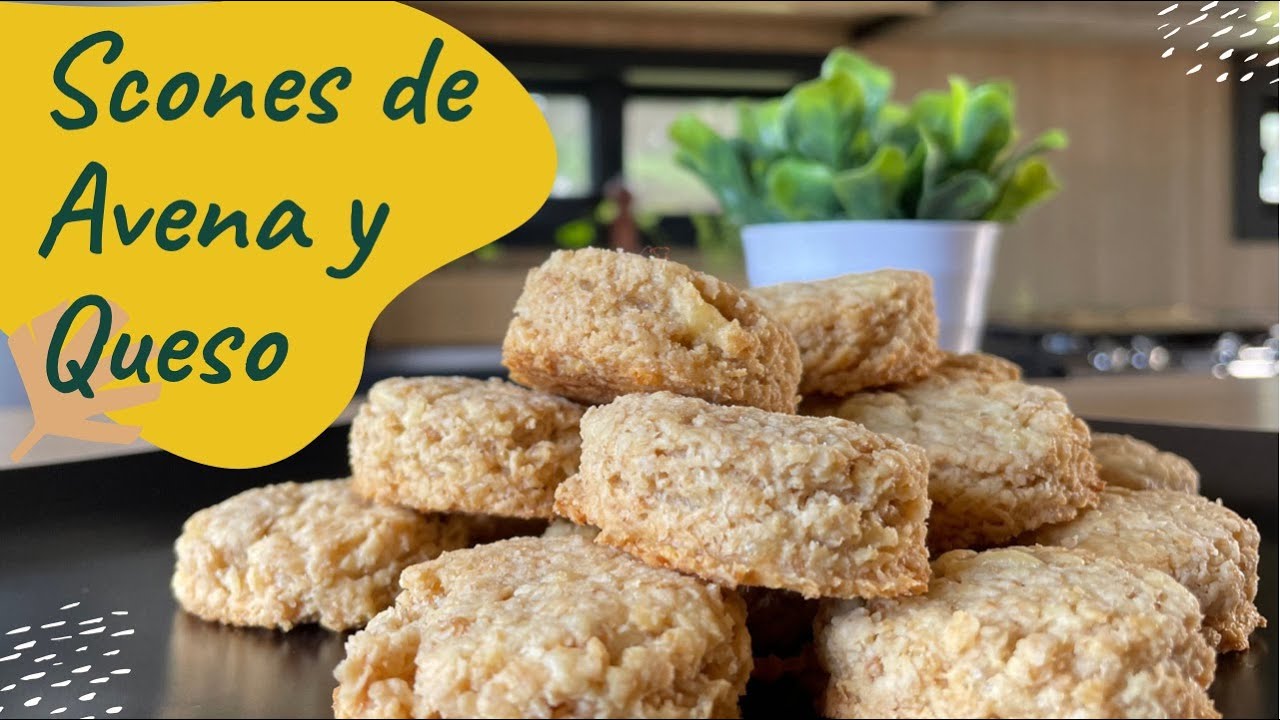 SCONES DE AVENA Y QUESO - RECETA FACIL Y EXQUISITA