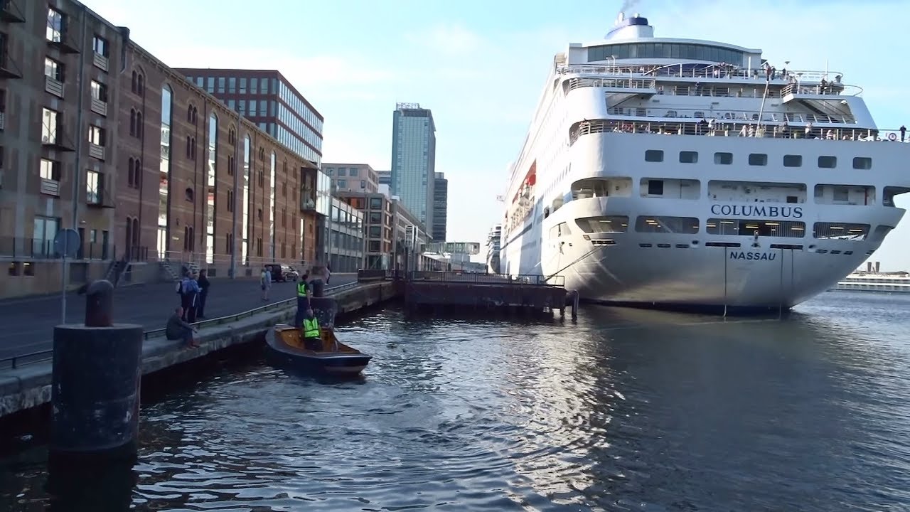 Cruise Ship Columbus leaving Passenger Terminal Amsterdam / Cruise & Maritime Voyages