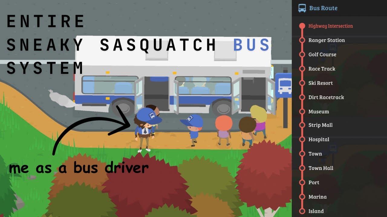The Entire Sneaky Sasquatch Bus System