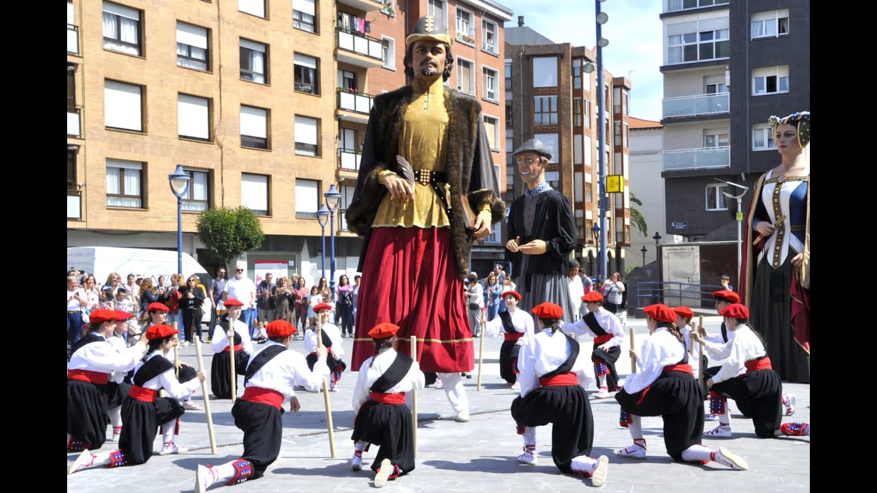 Portugalete estrena nuevo gigante de Lope García de Salazar