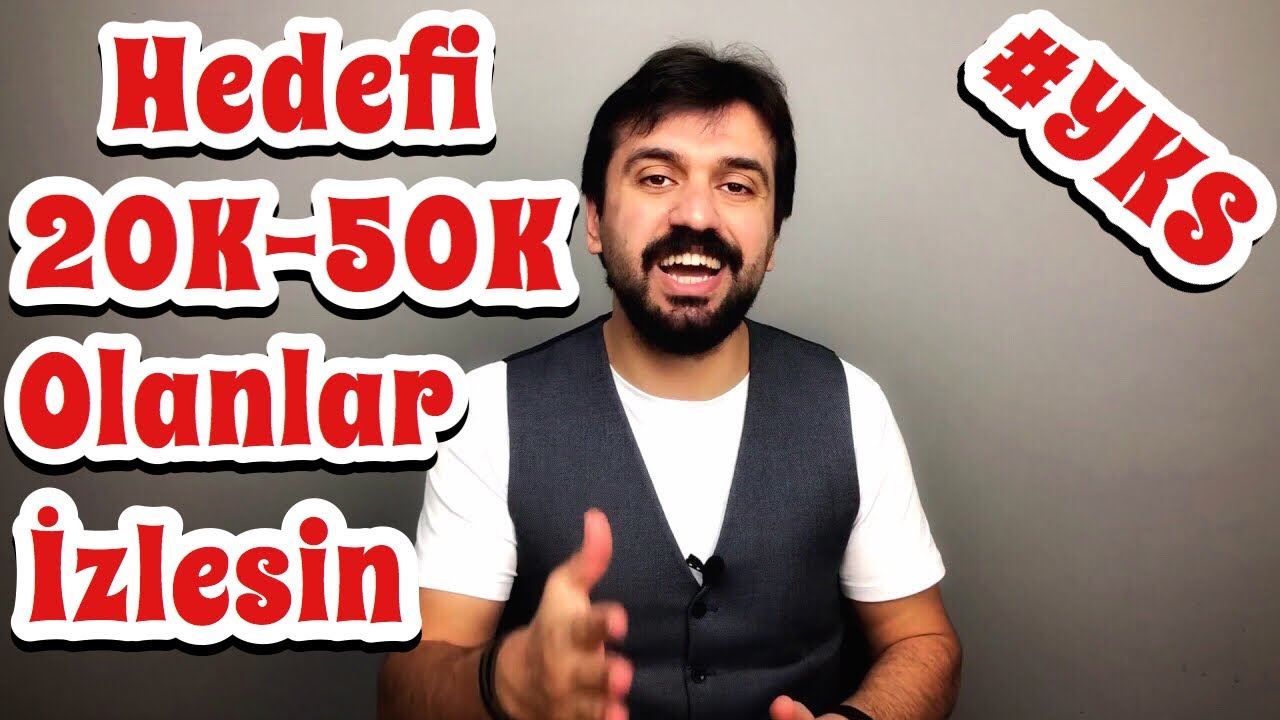 YKS Hedefi 20K-50K Arasında Olanlar Mutlaka İzlesin | #TPK14