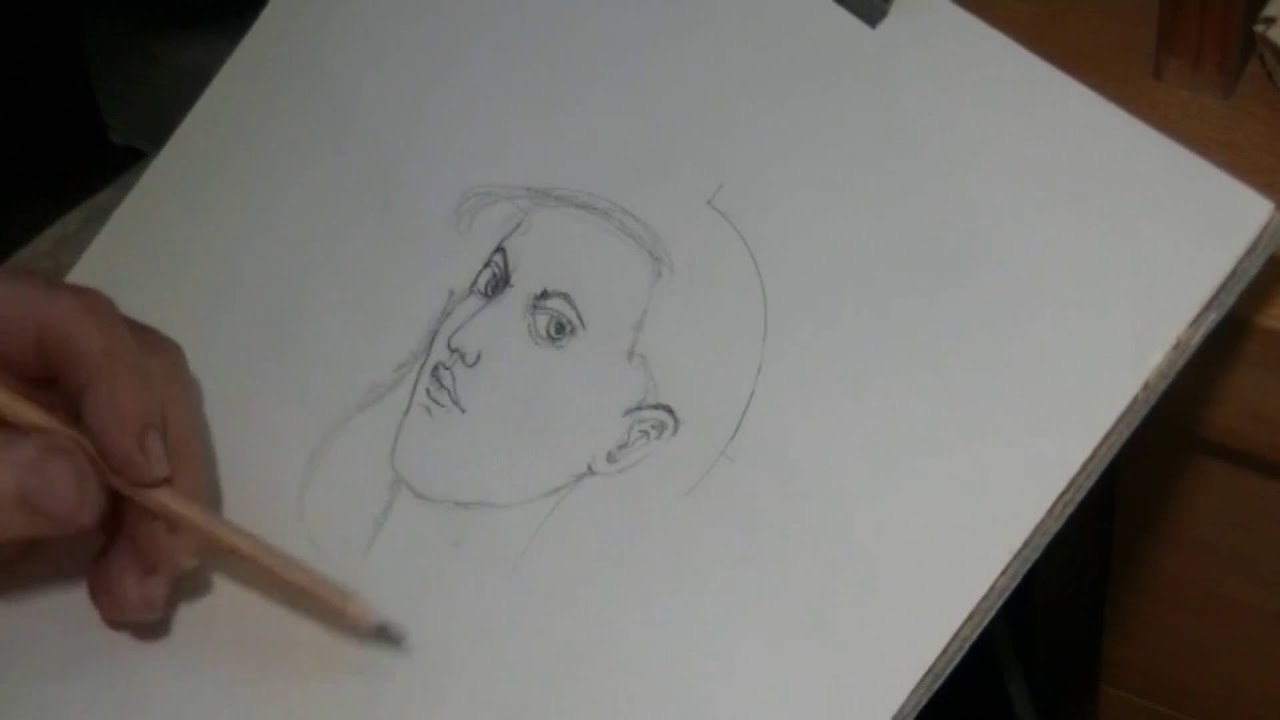 disegnare testa di 3/4 : pensato per principianti, facile e veloce.