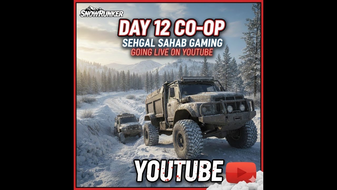 SnowRunner Live Gameplay | Day 12 | Co-Op | Realistic Off-Road Truck Simulator Challenge