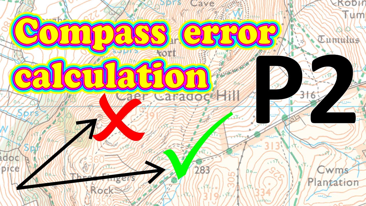 Compass bearing error calculation (advanced) P2