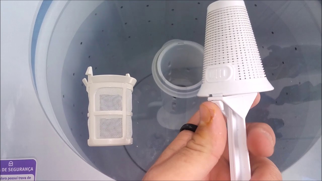 Lavadora Electrolux Turbo Capacidade 12 Kg LT12B - Trocando o Filtro de Pegar Fiapos