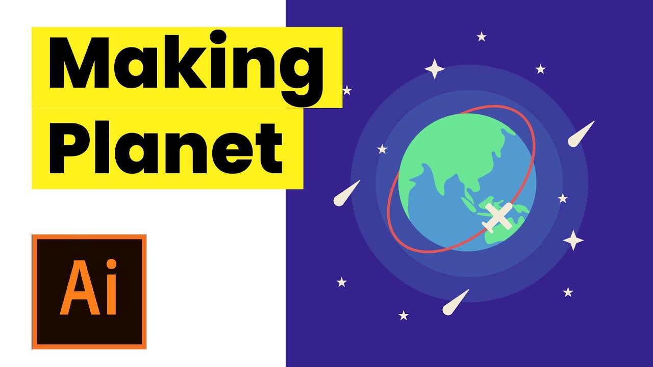 Making Planet in Adobe Illustrator