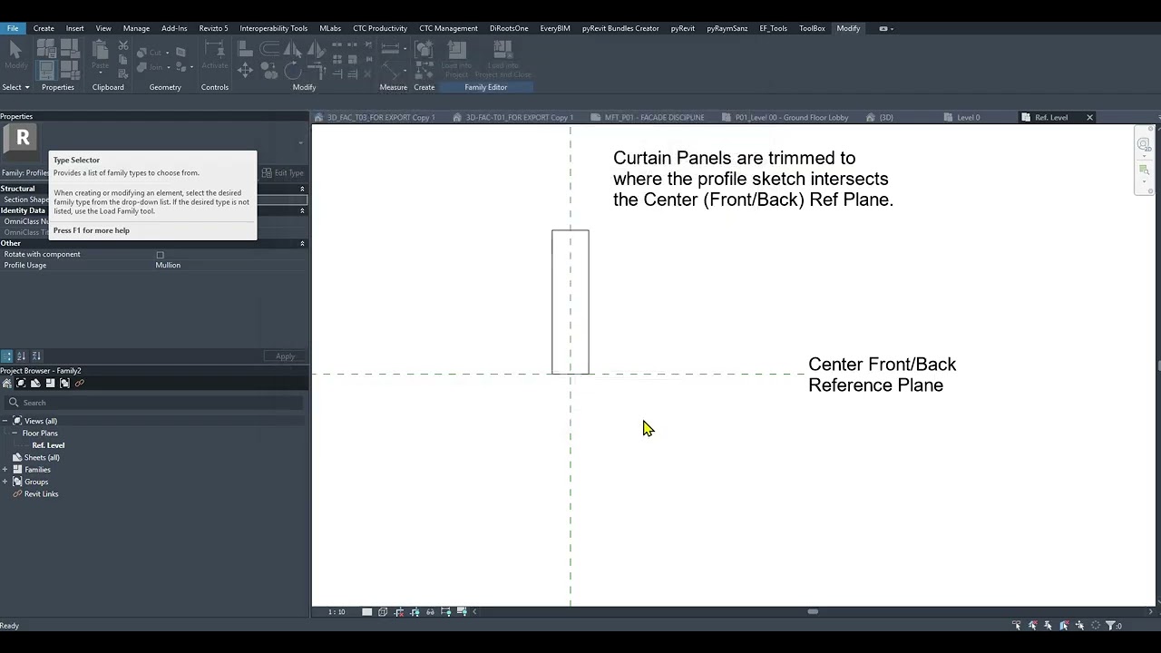 251007.2 - Revit Shorts | MUL_001 - Creating Curtain Wall Mullion
