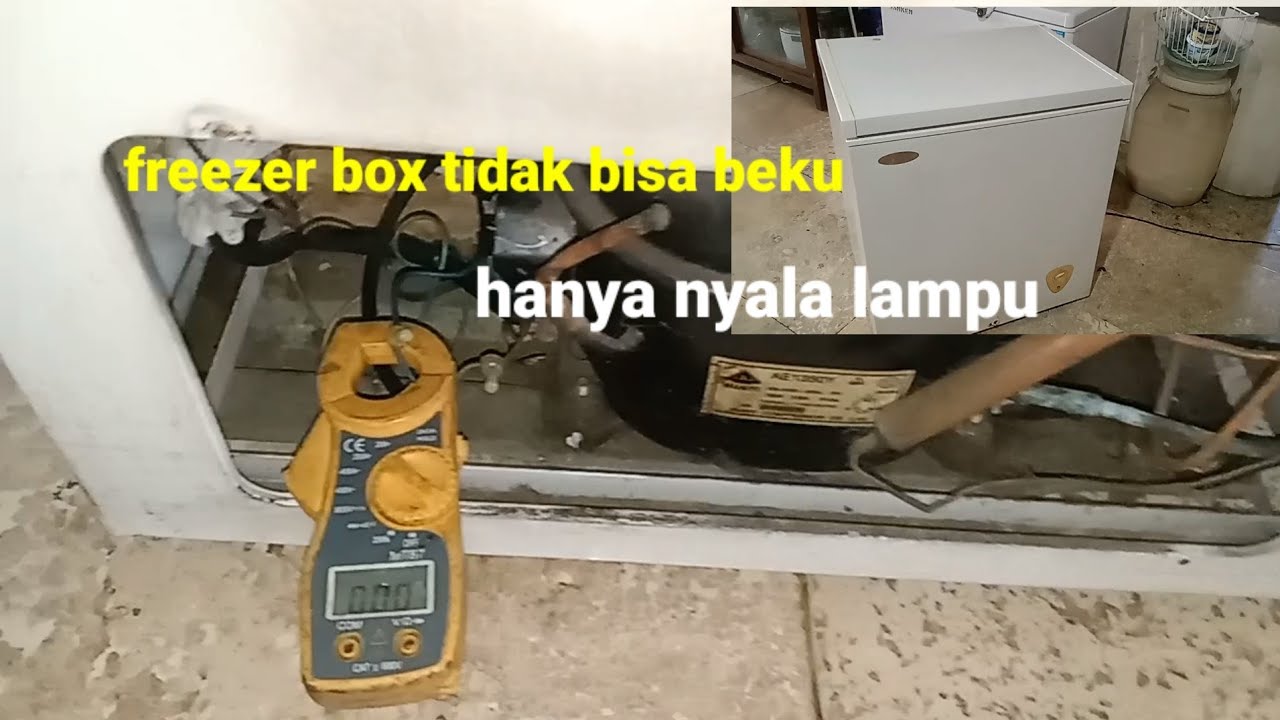 cara memperbaiki frizer box tidak dingin hanya nyala lampu