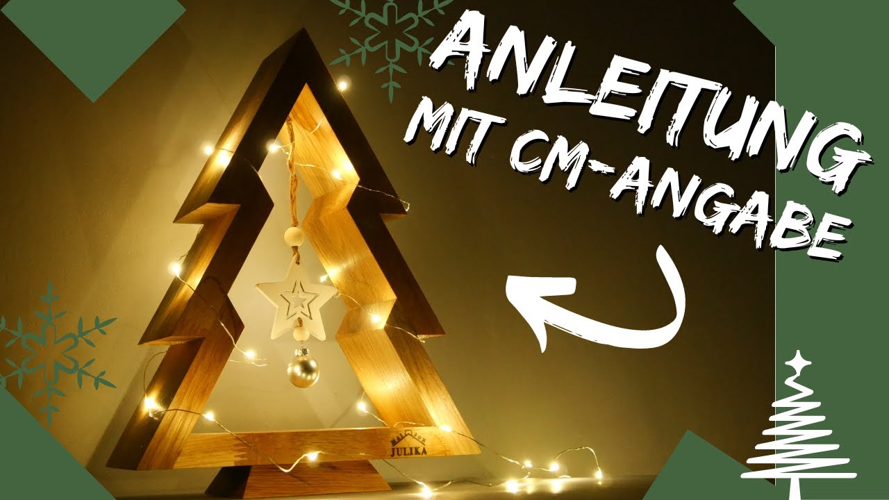 🎄 Weihnachtsbaum aus Holz | DEKO ZUM SELBERBAUEN 🎅