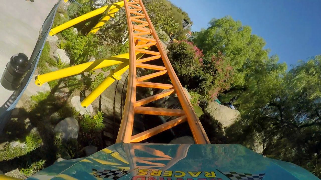 Rewind Racers front seat on-ride HD POV @60fps Adventure City