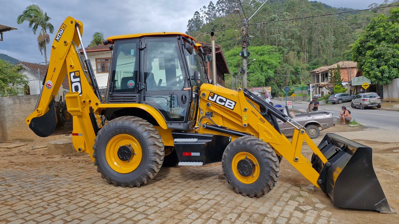 MOSTRANDO UM POUCO DA RETROESCAVADEIRA  JCB 3CX  ZERADA. ##RETROESCAVADEIRA #TRATOR #BRASIL #JCB