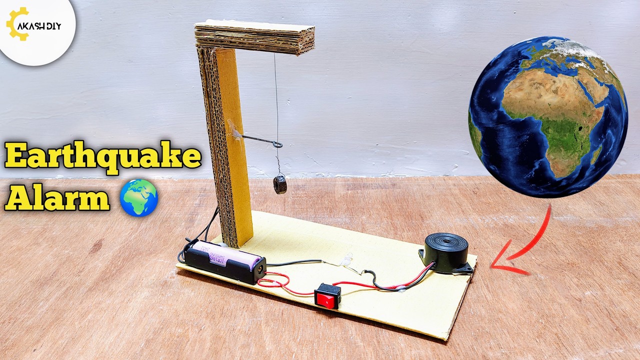 How to Make Earthquake Alarm at Home| DIY Working Model Science Project Ideas for Science Exhibition
