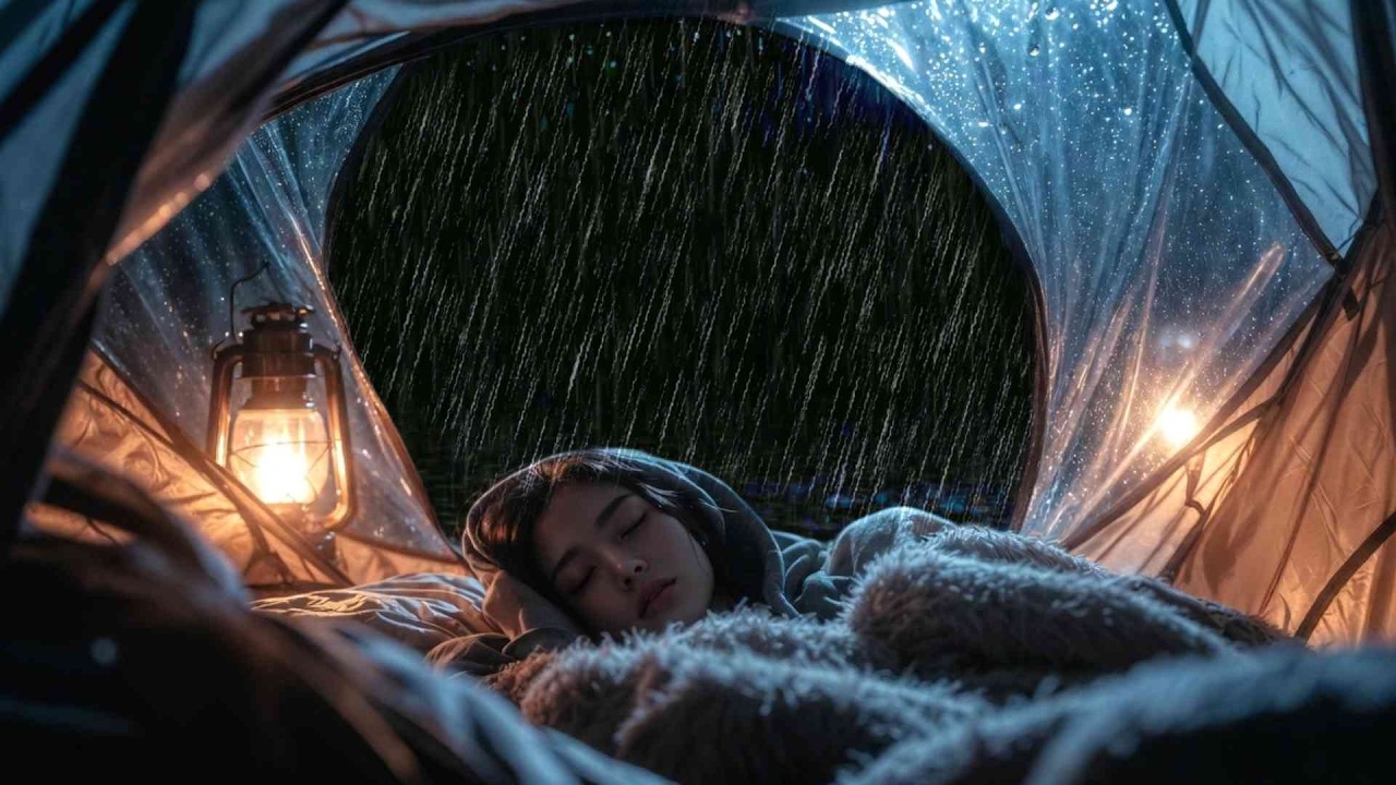 Heavy Rain Outside Tent 🌧️ | Peaceful Camping Rain to Fall Asleep Fast