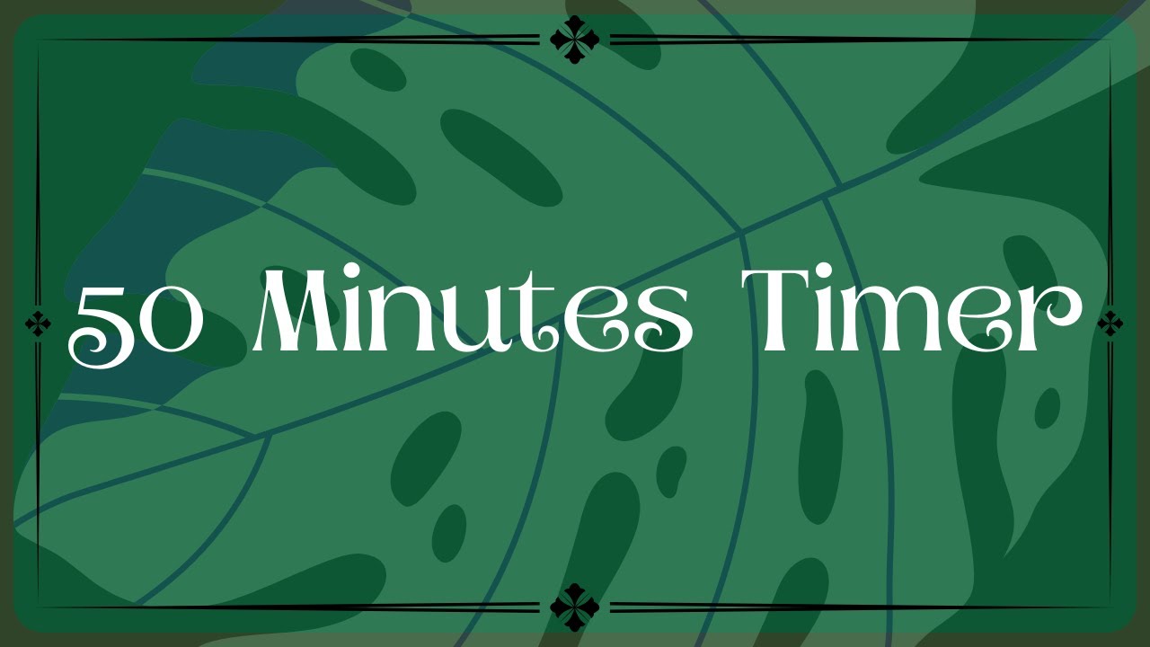 50-Minute Nature-Inspired Study Timer