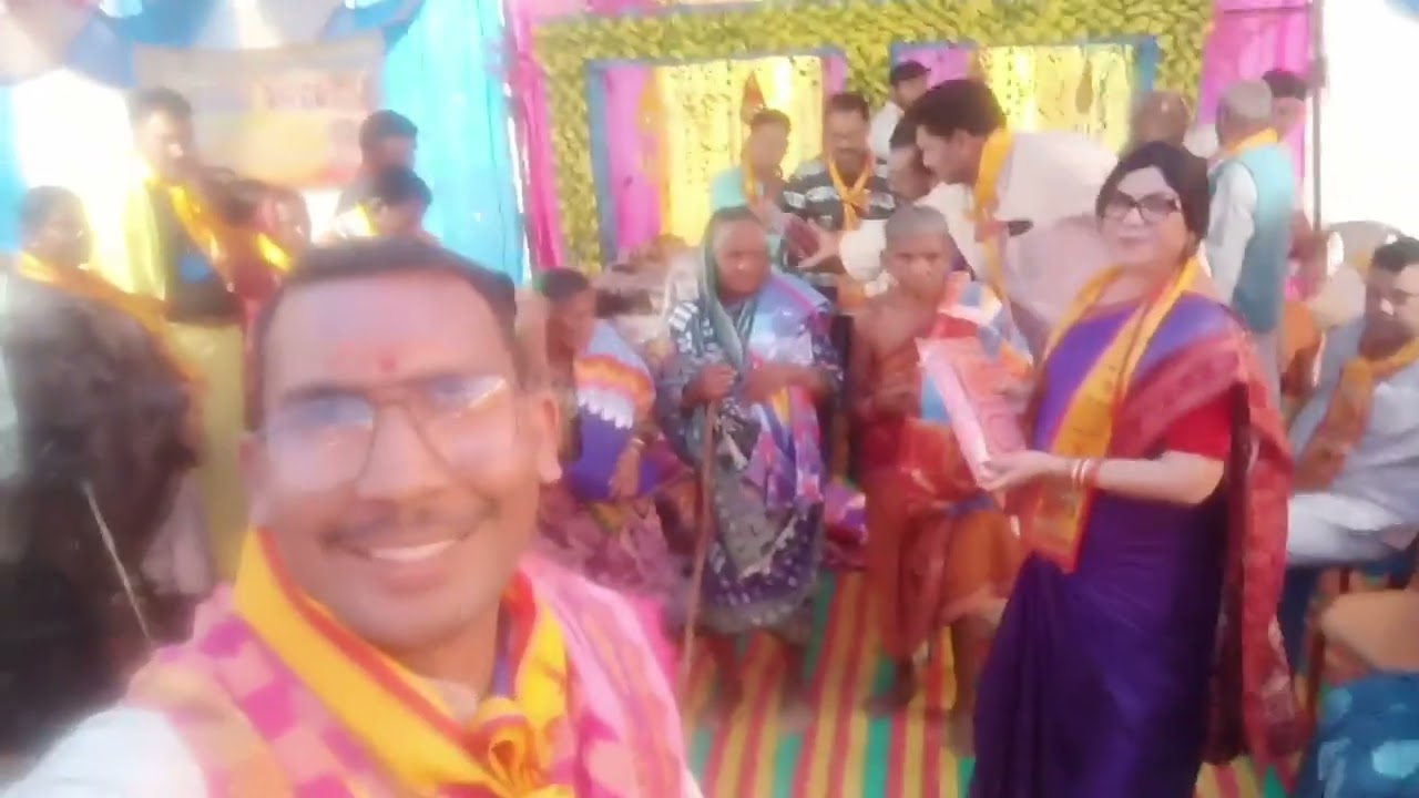 Maha JagiyaSaroj sahu nka prayas biswasanti Jogiya hela kamal chhata chapal dhuti sadi hela batan 