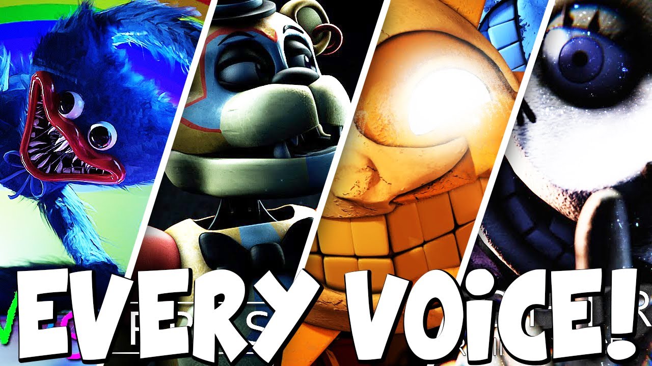 All Original Voices Compilation (FNAF, Poppy Playtime & MORE!)