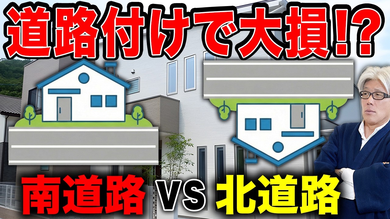 【南道路 vs 北道路】土地選びで200万円損する前に見て！道路付けで後悔しない条件を徹底比較【究極の二択】