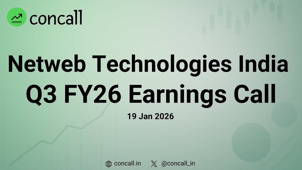 Netweb Technologies India Q3 FY26 Earnings Conference Call |Concall.in
