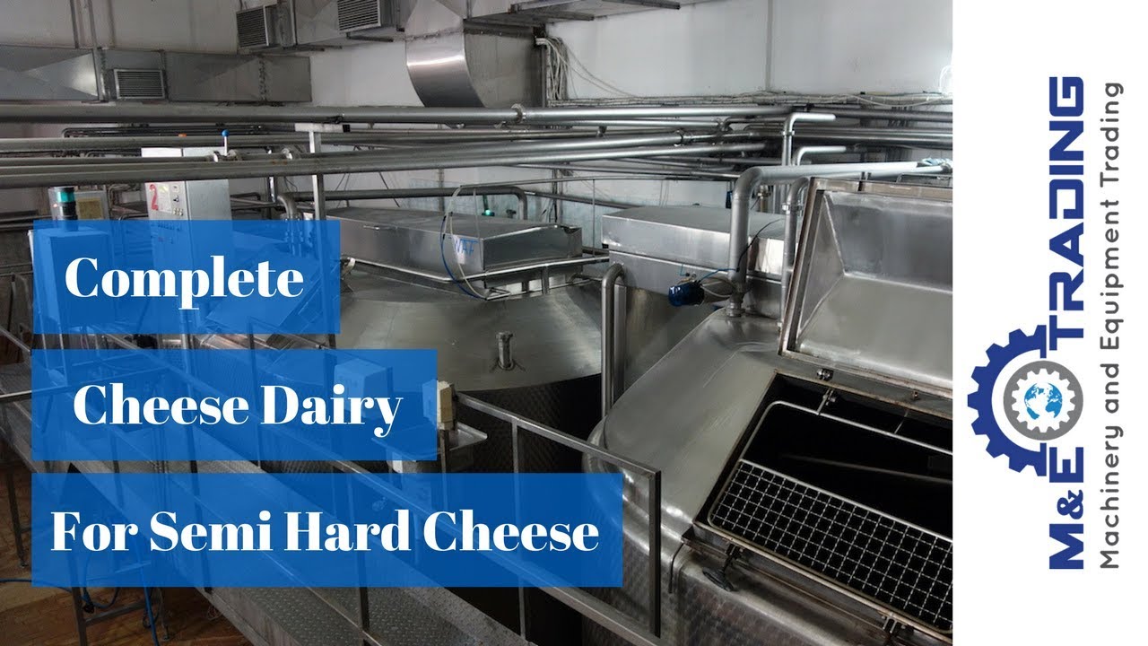 Complete Used Cheese Production Line - Capacity: up to 45 mt/d