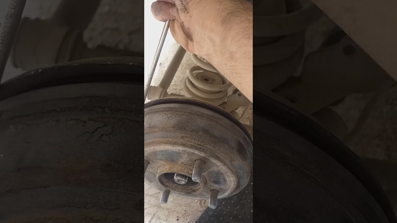 نزع الطمبور وتغيير الفحمات الخلفية