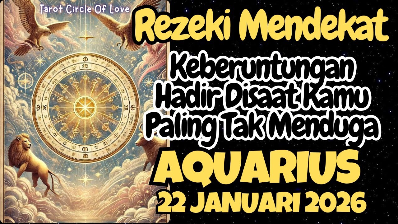 ⏳KEBERUNTUNGAN AQUARIUS 22 JAN 2026‼️