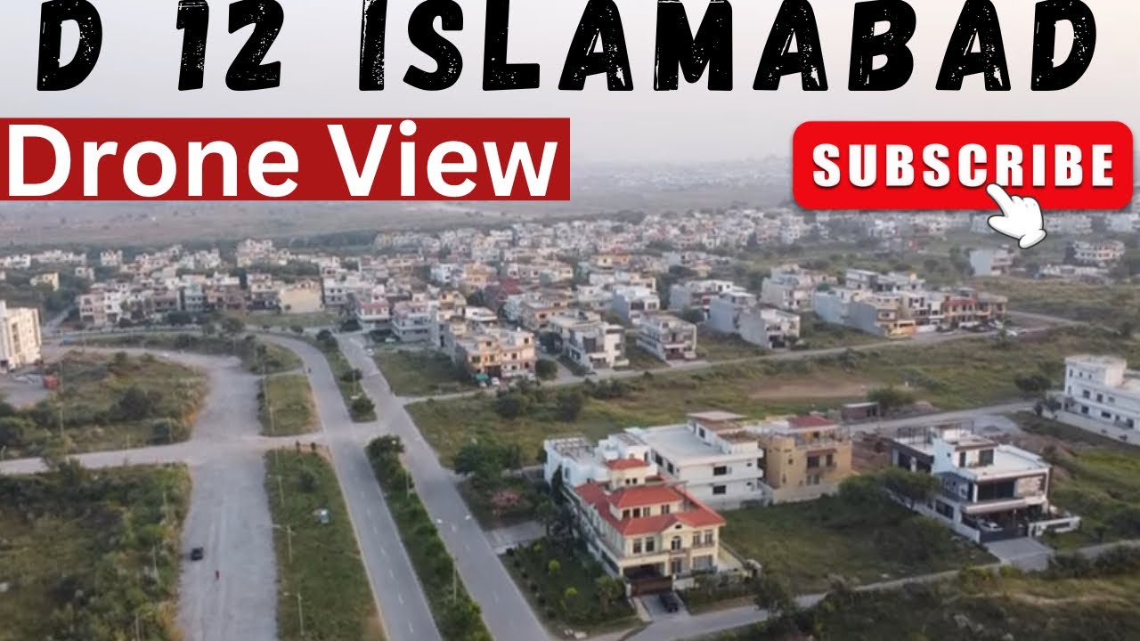 D12 Islamabad Pakistan drone view #property #realestate