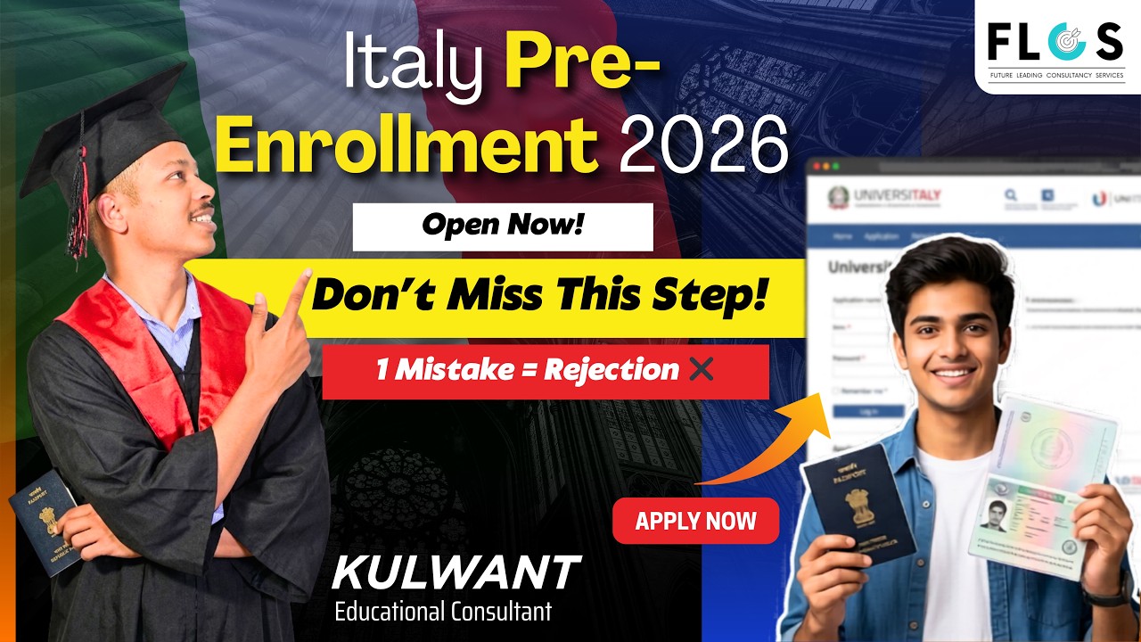 Italy Pre Enrollment 2026 OPEN 😱 | Universitaly Full Process Explained
