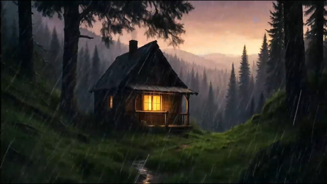 Heavy Rain and Wind 🌧️ Storm Ambience for Sleep