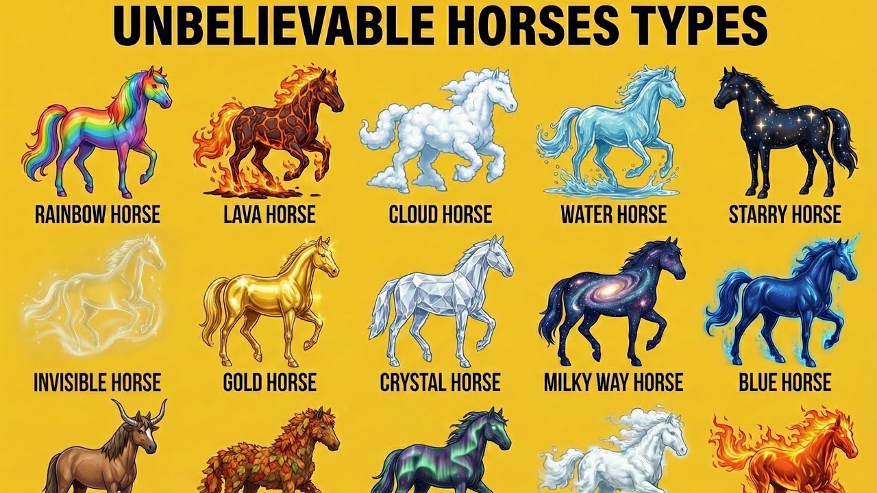 Top 15 Unbelievable Horse Types in the World