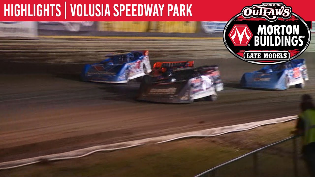 World of Outlaws Morton Buildings Late Models Volusia Speedway Park, February 12, 2020 | HIGHLIGHTS