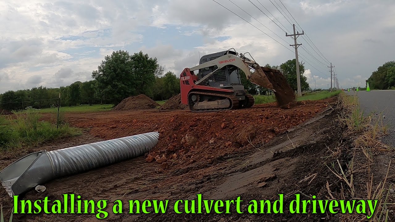 Installing A New Culvert And Driveway Entrance