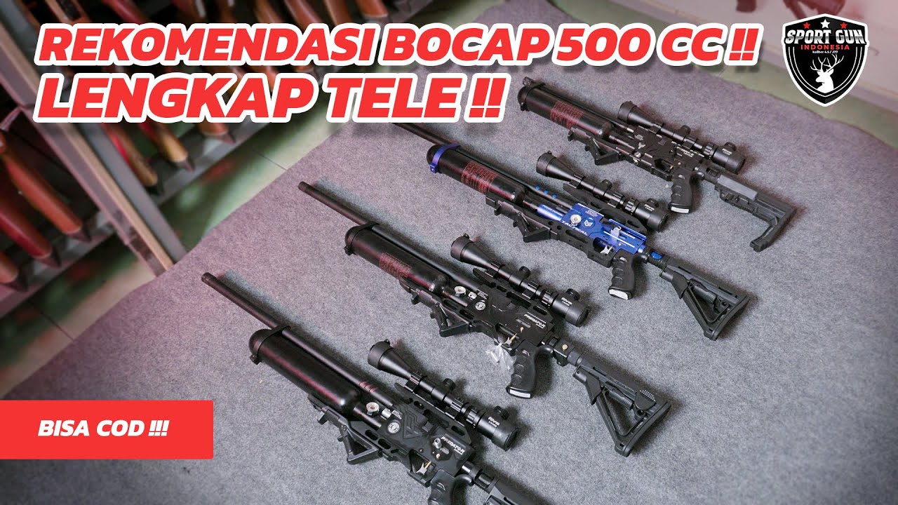 REKOMENDASI BOCAP PREDATOR TACTICAL 500cc!! HARGA SENAPAN ANGIN PCP PREDATOR LENGKAP TELESKOP MURAH