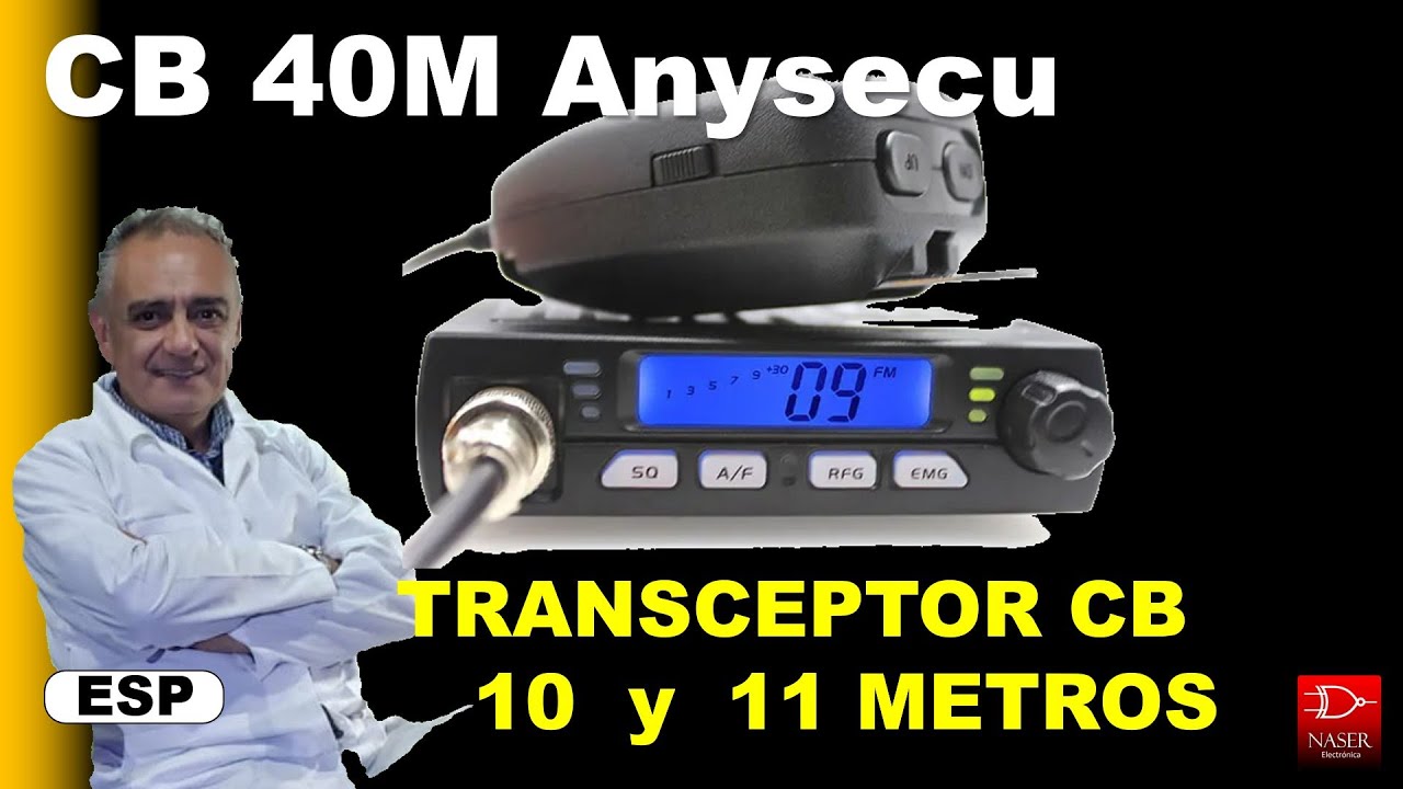 📡 Transceptor Banda Ciudadana, CB 40M Anysecu. 10 y 11metros. Unboxing y primeras impresiones.