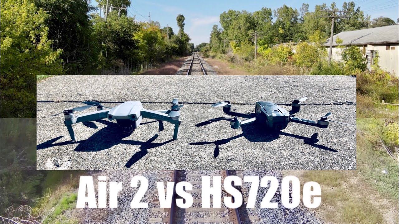 Mavic Air 2 vs HS720e - Comparison footage between a DJI Mavic Air 2 drone and a Holy Stone HS720e