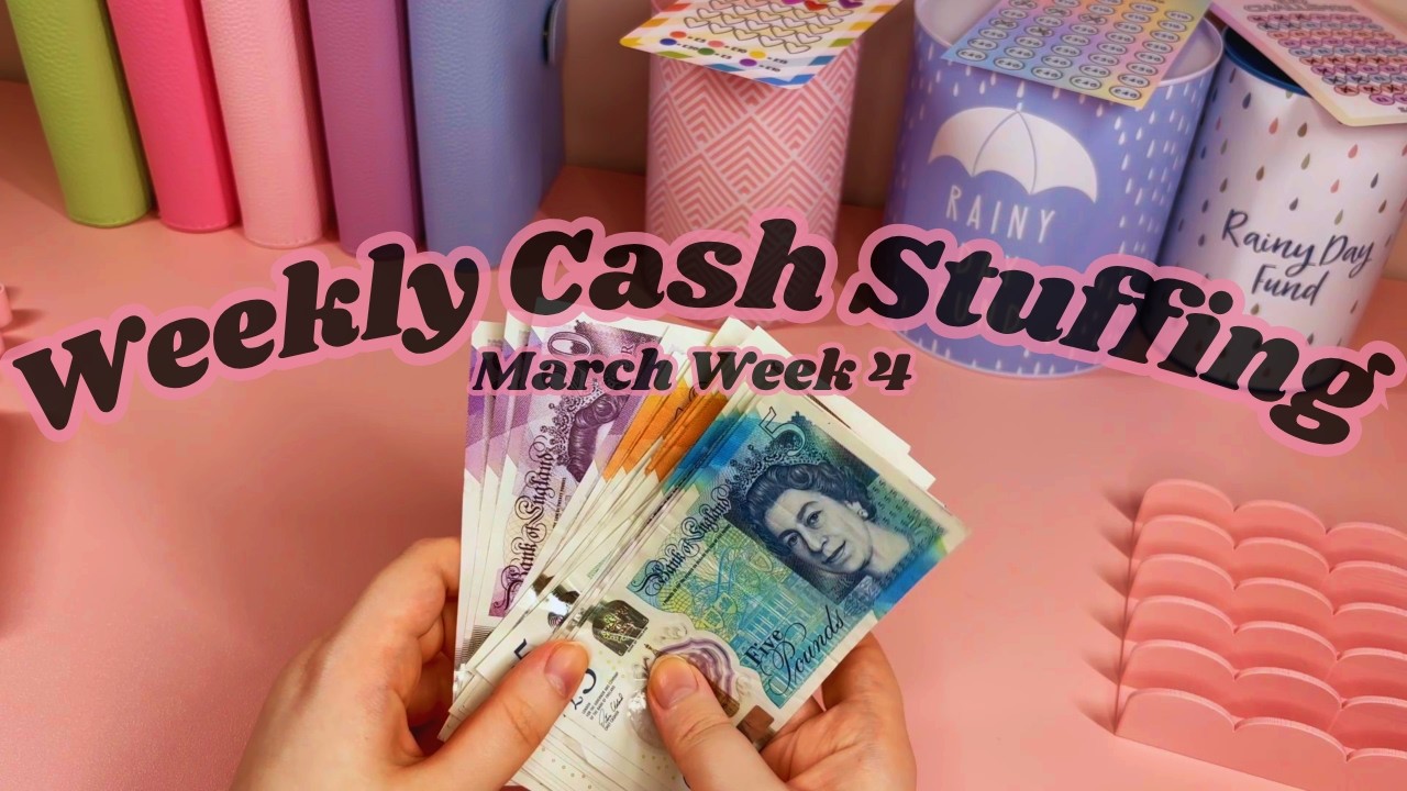 Weekly Cash Stuffing - March Week 4 - UK Cash Stuffer ❤️