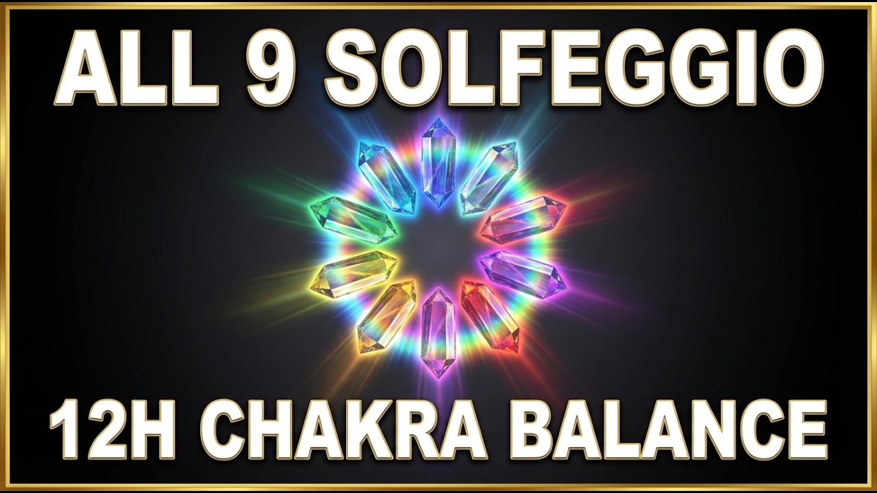 🔴 ALL 9 SOLFEGGIO FREQUENCIES | Full Chakra Healing & Balancing – LIVE