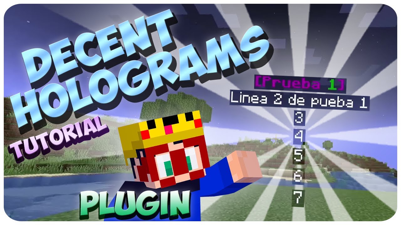 Como DESCARGAR y USAR el plugin DECENT HOLOGRAMS - MINECRAFT &uacute;ltima versi&oacute;n | MarTruiX - 2024