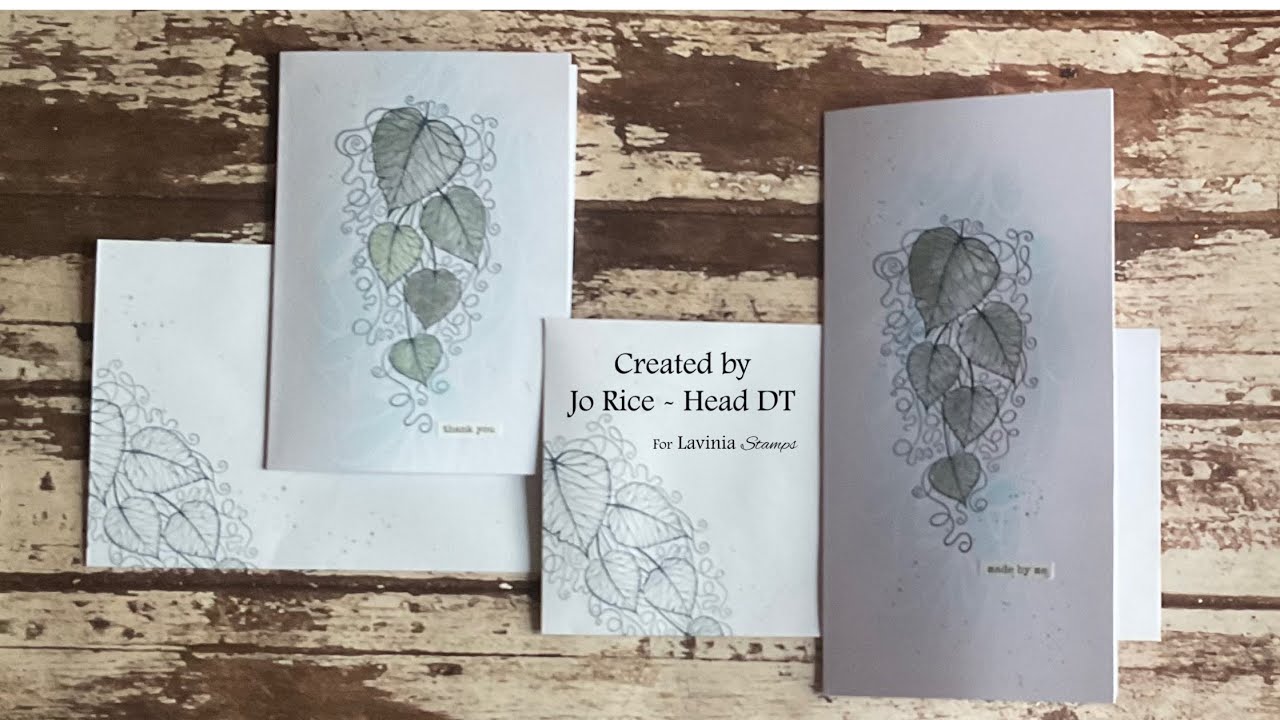 Fun with Mica Minerals and our Forest Leaf Stamp by Jo Rice #laviniastamps #micaminerals