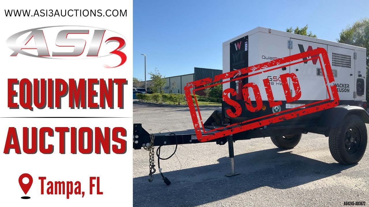 ⚡ 2023 Wacker Neuson G50 Diesel Generator &ndash; Up for Auction! 🔥