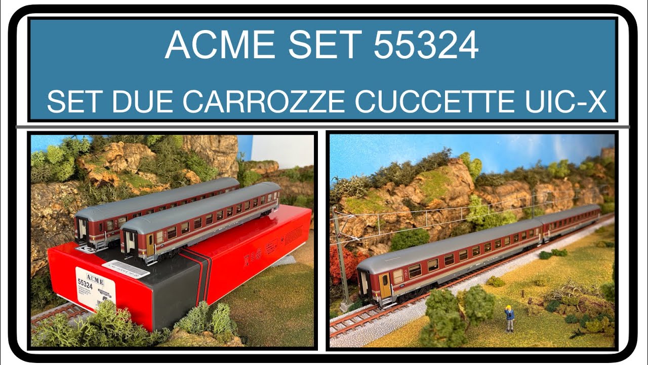 ACME 55324  SET COCHES LITERA UIC-X FERROVIE DELLO STATO NOVEDAD JULIO 2025!