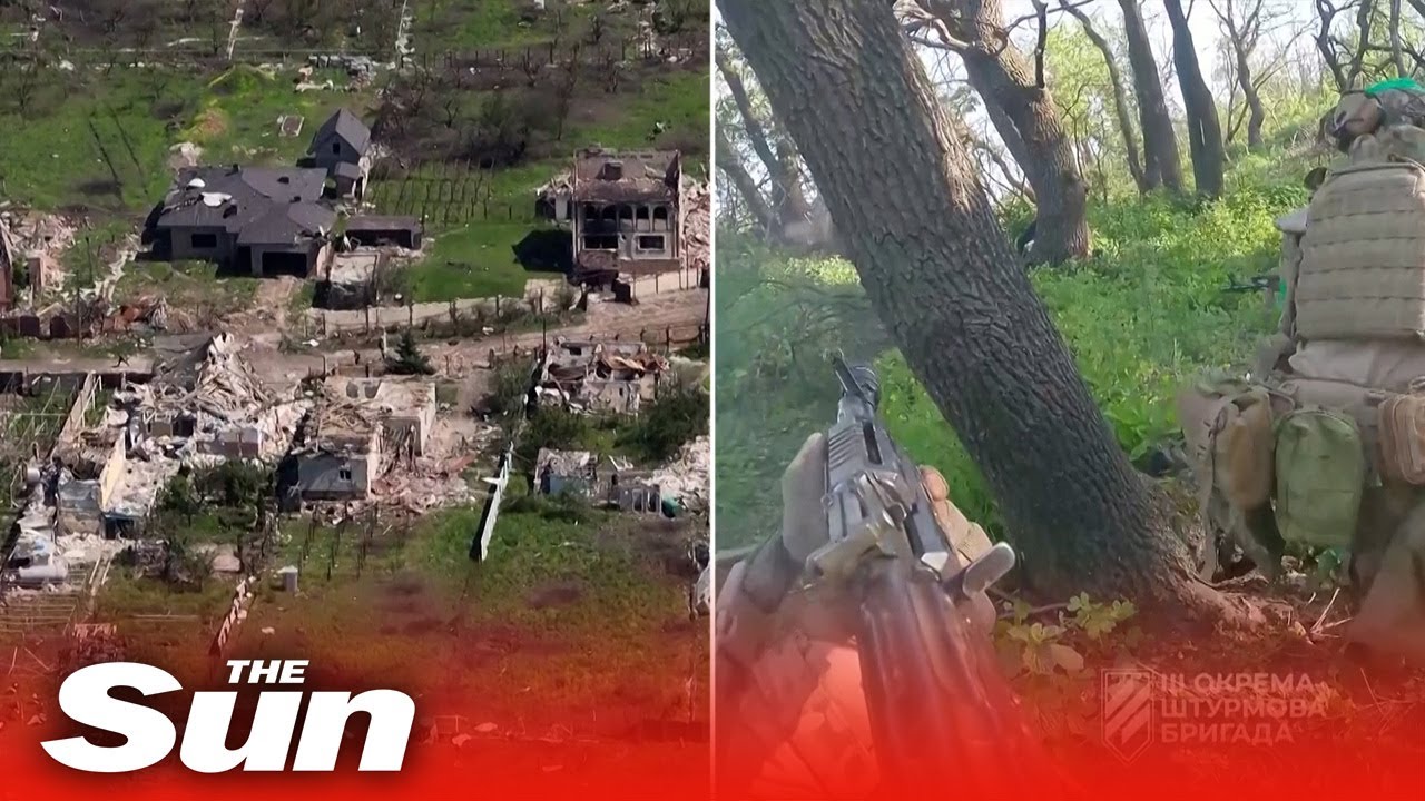 Drone video shows destruction of Bakhmut as Ukrainian pushes counteroffensive