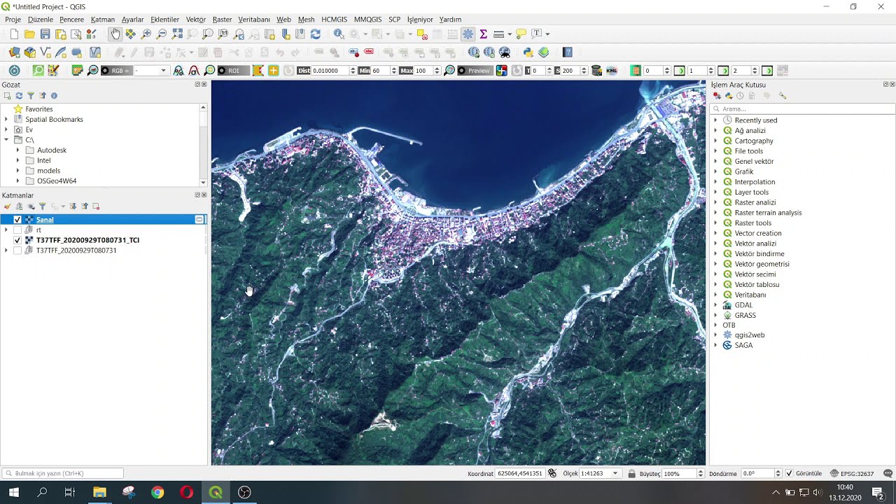 QGIS'de Atmosferik Düzeltme (Semi-Automatic Classification Plugin)