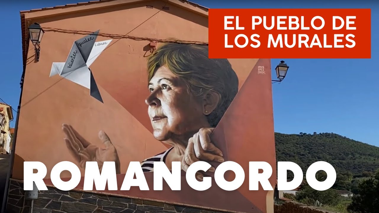Romangordo y sus MURALES | Extremadura | Arte urbano | Ruta de los ingleses