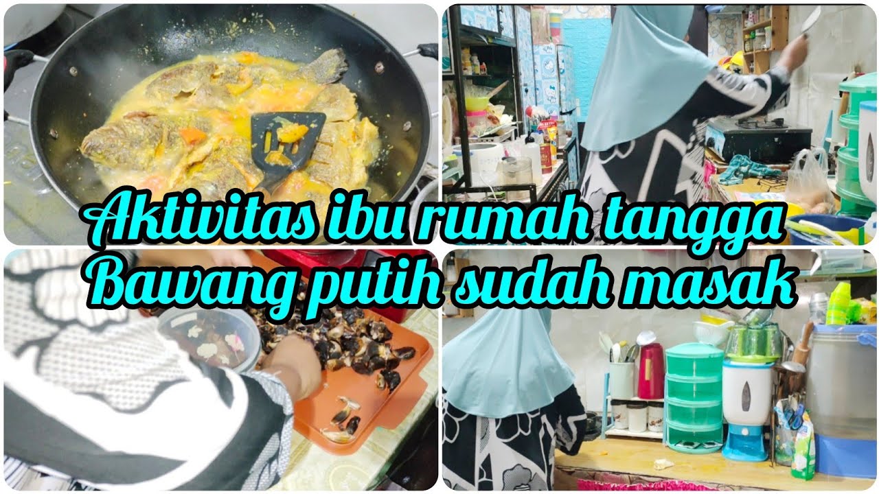 Masak ikan nila dan susun piring habis di cuci kak Bilqis | Dingin kan bawah putih sudah hitam 