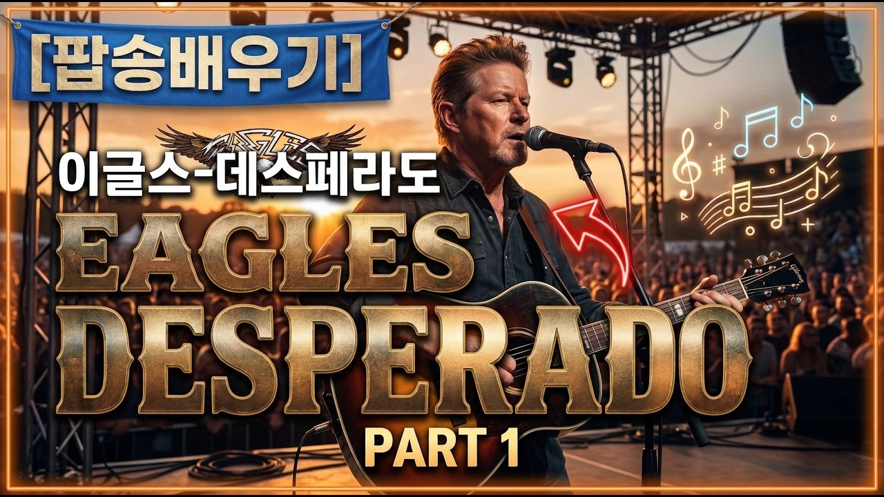 [팝송배우기] 이글스(Eagles) - 데스페라도(Desperado) 가사 해석, 한글발음, 마음을 울리는 인생 팝송 Part1 #팝송영어 #팝송추천 #올드팝