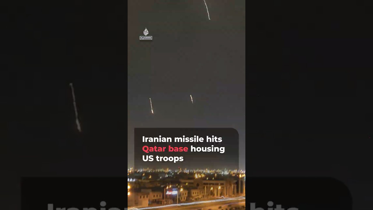 Iranian missile hits base housing US troops in Qatar | AJ #shorts