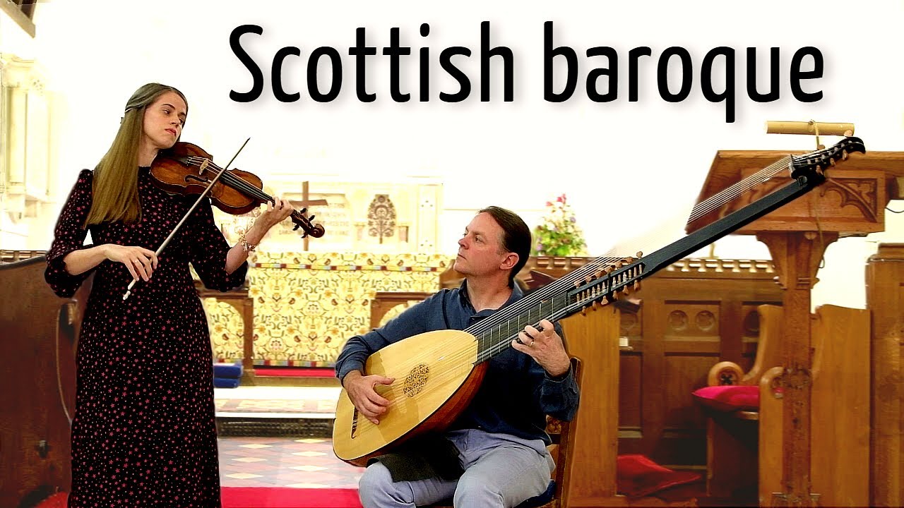 Scottish baroque music by General John Reid, performed by Phantasia on baroque violin and theorbo